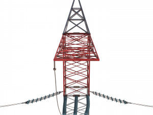 electricity pole 30 Modello 3D