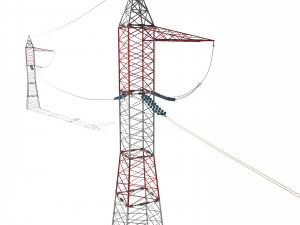 electricity pole 30 Modello 3D