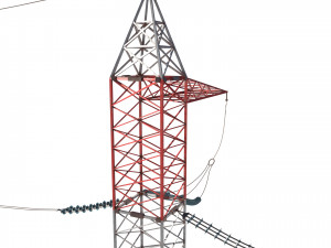 electricity pole 30 Modello 3D