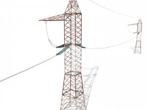 elektrik direği 30 yıpranmış 3D Model