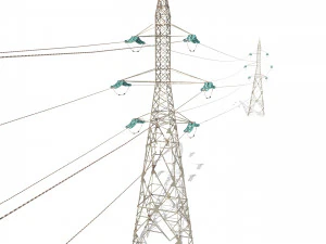 electricity pole 31 3D Model