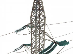 electricity pole 31 3D Model