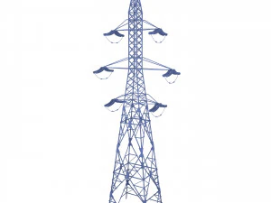 electricity pole 31 3D Model