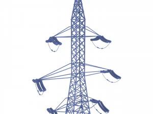 electricity pole 31 3D Model