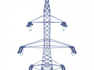electricity pole 31 3D Model