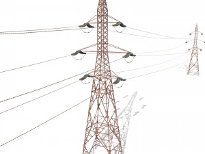 electricity pole 31 weathered 3D मॉडल