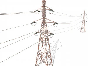 elektrik direği 31 yıpranmış 3D Model