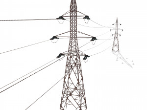 electricity pole 31 weathered 3D Модель