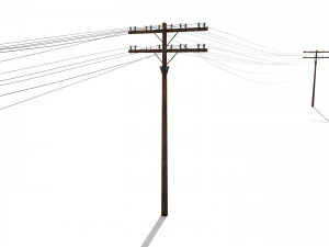 electricity pole 33 3D Model