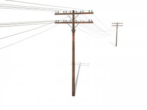 electricity pole 33 3D Model