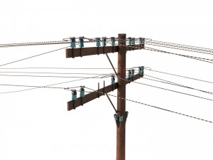 electricity pole 33 3D Model