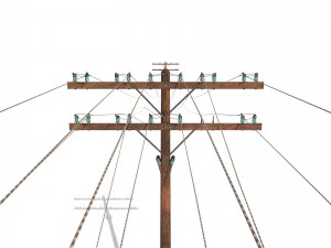 electricity pole 33 3D Model
