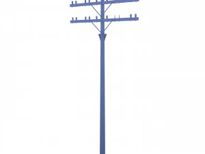 electricity pole 33 3D Model