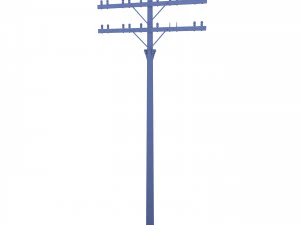 electricity pole 33 3D Model