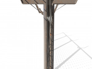 low poly modular fence 1 3D-Modell