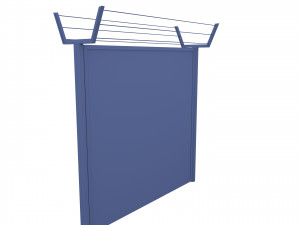 low poly modular fence 4 3D Модель
