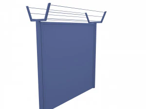 low poly modular fence 4 3D Model