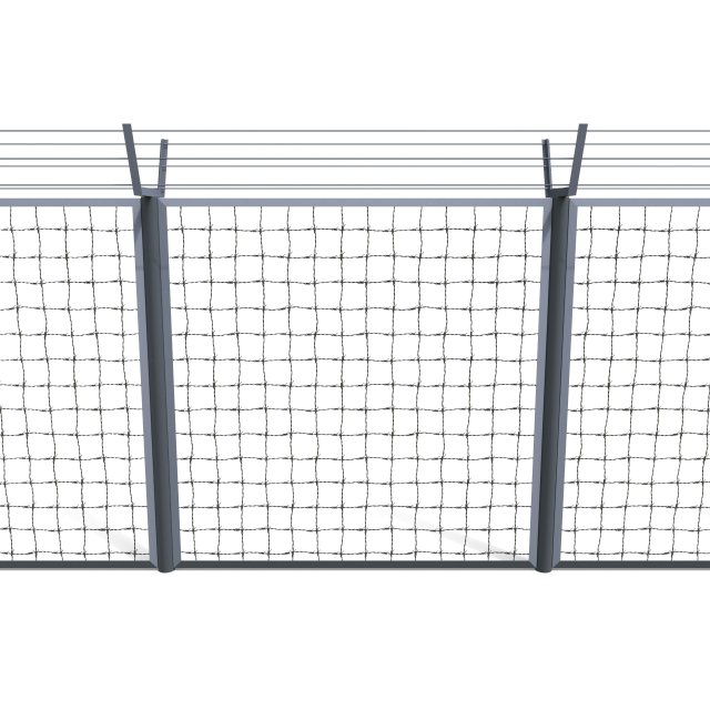 low poly modular fence 5 3D Model .c4d .max .obj .3ds .fbx .stl .blend 