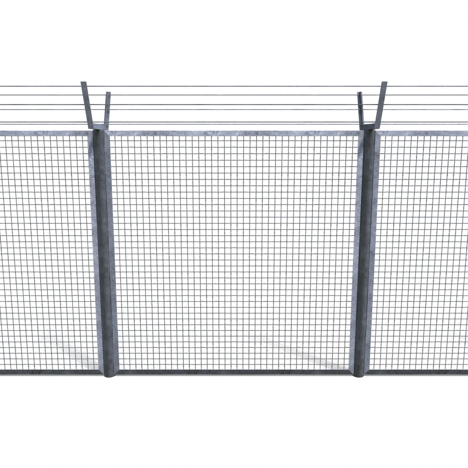 low poly modular fence 7 3D Model .c4d .max .obj .3ds .fbx .stl .blend 