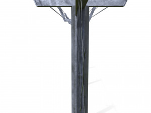 low poly modular fence 9 3Dモデル