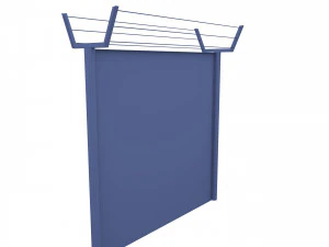 low poly modular fence 10 3D Model