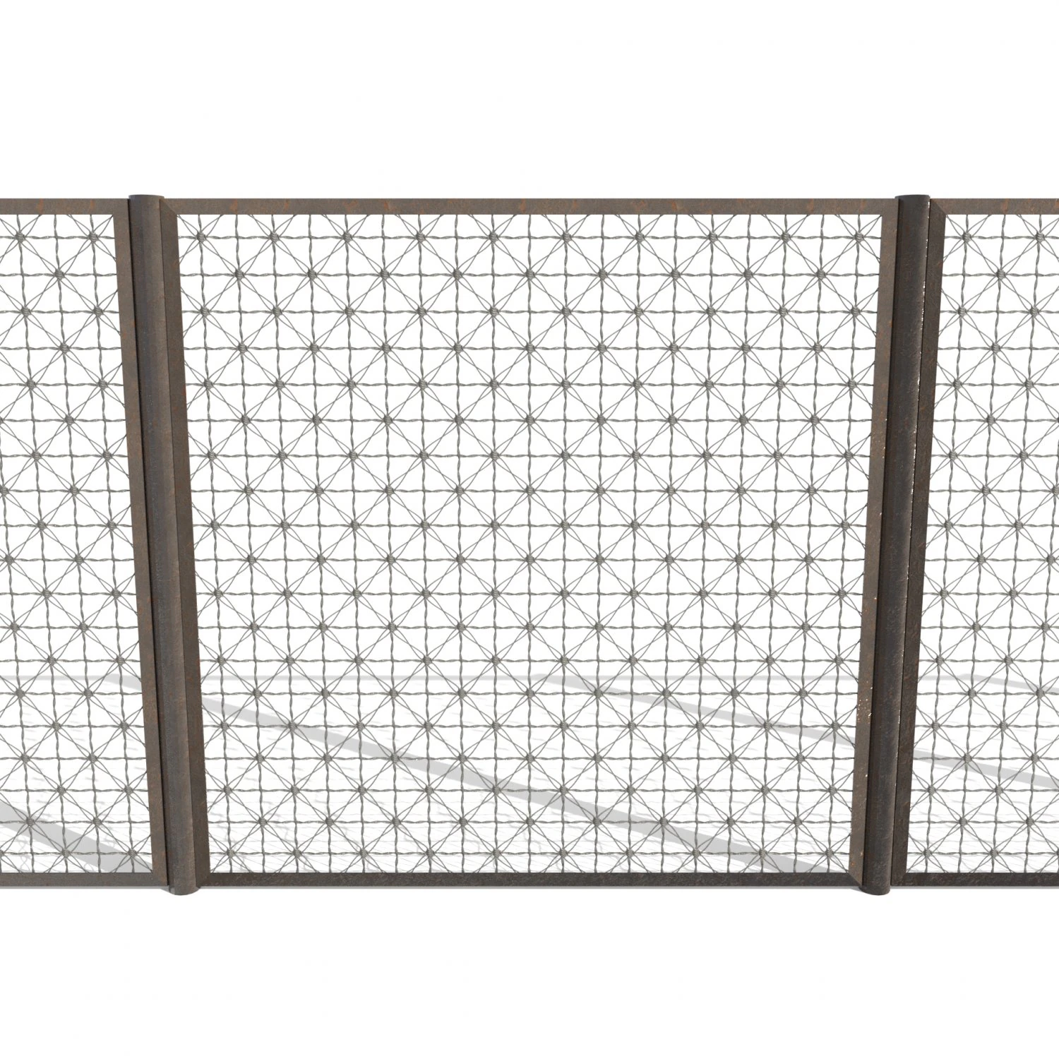 low poly modular fence 11 3D Model .c4d .max .obj .3ds .fbx .stl .blend 