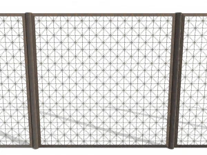 recinzione modulare in polietilene basso 11 Modello 3D