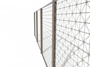 low poly modular fence 11 3D Model