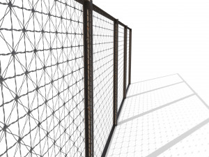 low poly modular fence 11 3D 模型