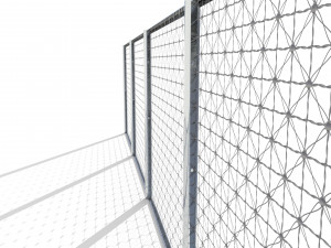low poly modular fence 13 3D Model