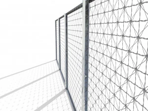 low poly modular fence 13 3D Model