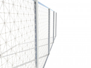 low poly modular fence 13 3D Model