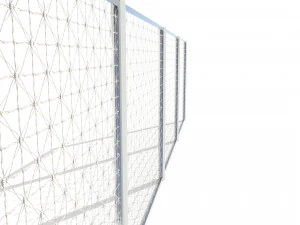 low poly modular fence 13 3D Model