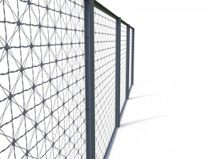 low poly modular fence 14 3D Model