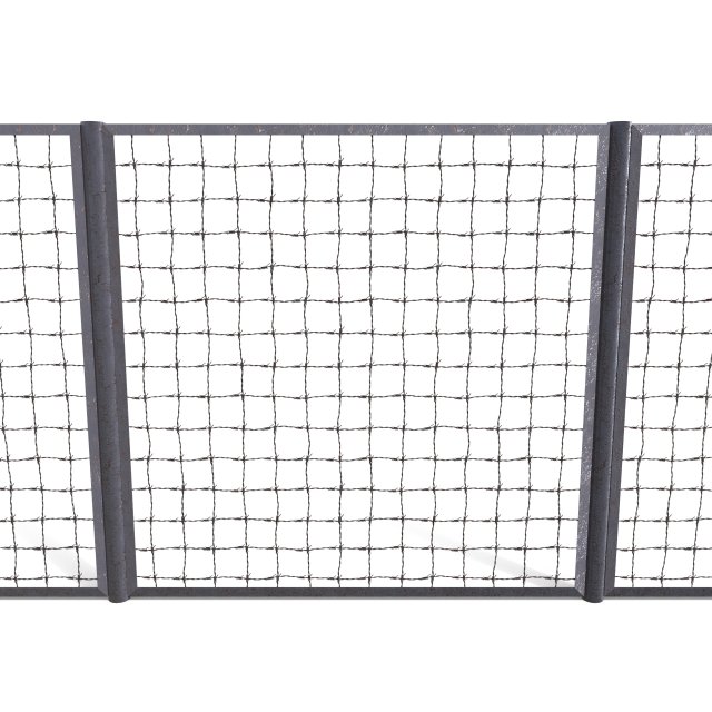 low poly modular fence 16 3D 模型 .c4d .max .obj .3ds .fbx .stl .blend 