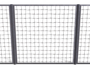 low poly modular fence 16 3D Модель