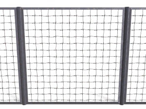 로우 폴리 모듈형 울타리 16 3D 모델