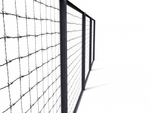 low poly modular fence 16 3D 模型