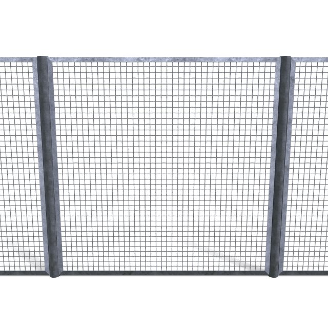low poly modular fence 17 Model 3D .c4d .max .obj .3ds .fbx .stl .blend 