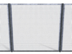 low poly modular fence 17 3D Model