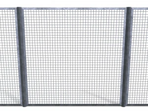 लो पॉली मॉड्यूलर बाड़ 17 3D मॉडल