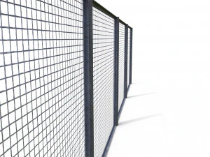 low poly modular fence 17 3D Model