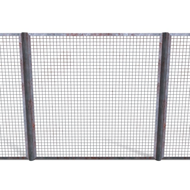 low poly modular fence 18 3D Model .c4d .max .obj .3ds .fbx .stl .blend 