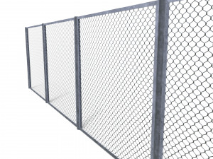 low poly modular fence 19 3Dモデル
