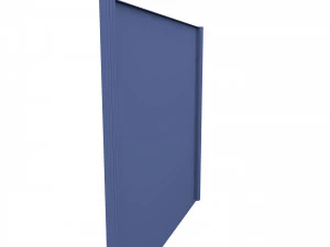 cerca modular baixa poli 19 Modelo 3D