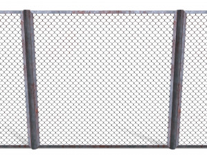 low poly modular fence 20 3D Model