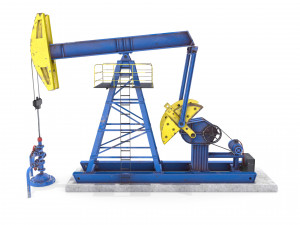 oil pumpjack 1 Modèle 3D
