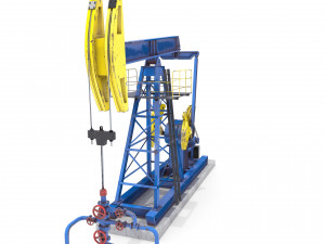 oil pumpjack 1 3D Model