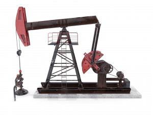oil pumpjack 2 Modèle 3D