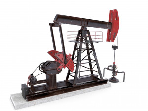 oil pumpjack 2 3D Model